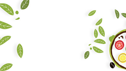 abstract background with leaves