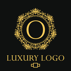 Luxury logo. Premium elegant initial letter design template for restaurant, hotel, boutique, cafe, Hotel, Heraldic, Jewelry, Fashion and other business