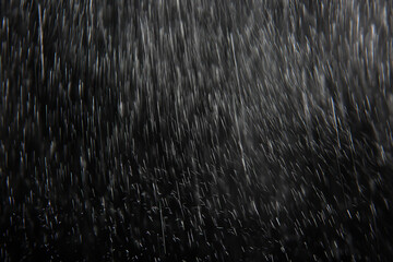 background for overlay black rain, abstract studio drops water drops bokeh