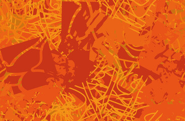 Grunge background orange seamless. An abstract texture. Template for printing on fabric, Wallpaper. Chaotic repeating pattern