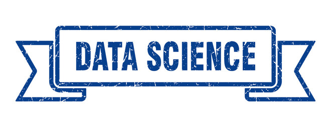 data science ribbon. data science grunge band sign. data science banner