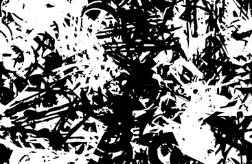 Grunge texture black and white seamless