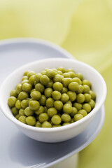 Green peas in bowl