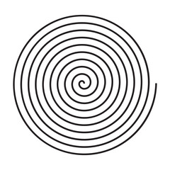 Fototapeta premium swirl as background or icon or logo in black and white colors