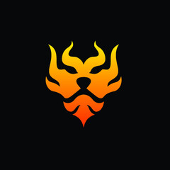 Lion Head Logo Vector