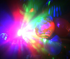 Disco abstract lights in colors.