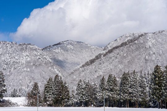 冬の風景　雪景色イメージ