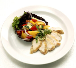 Roasted chicken and vegetables