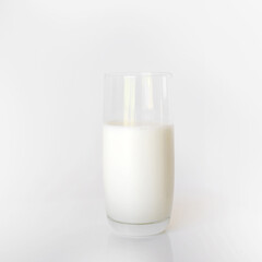 A glass of milk