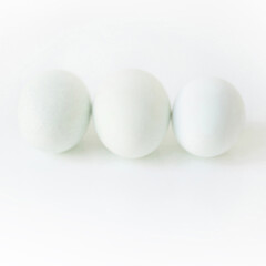 Three duck eggs