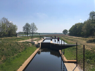 River lock at the river Vecht and Junne