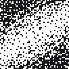 Black and white pixel background. Vector illustration for your graphic design. Abstract geometric background.