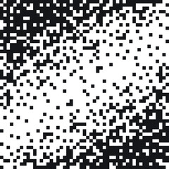 Fototapeta premium Black and white pixel background. Vector illustration for your graphic design. Abstract geometric background.