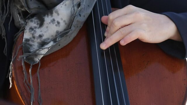 Concierto al aire libre violonchelistaChelo, m&uacute;sica, arte, alegr&iacute;a, vuelta, musical, directo, m&uacute;sico, joven, feliz, sonido, violinista, felicidad, aire libre, libertad, inspiraci&oacute;n, entretenido.