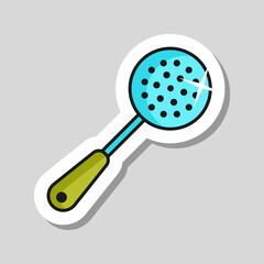 Skimmer vector icon. Kitchen appliance