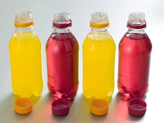 Coloured soft drinks