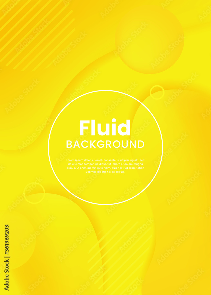 Poster abstract fluid 3d background with liquid modern shapes . isolated vector elements