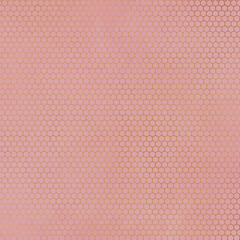 Seamless Copper Pattern on Vintage Rose Background