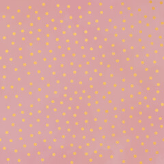 Seamless Gold Pattern on Vintage Rose Background