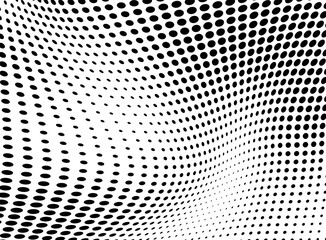 Black and white vector halftone. Industrial half tone texture. Subtle dotted gradient