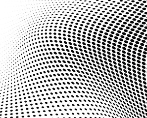Black and white vector halftone. Industrial half tone texture. Subtle dotted gradient