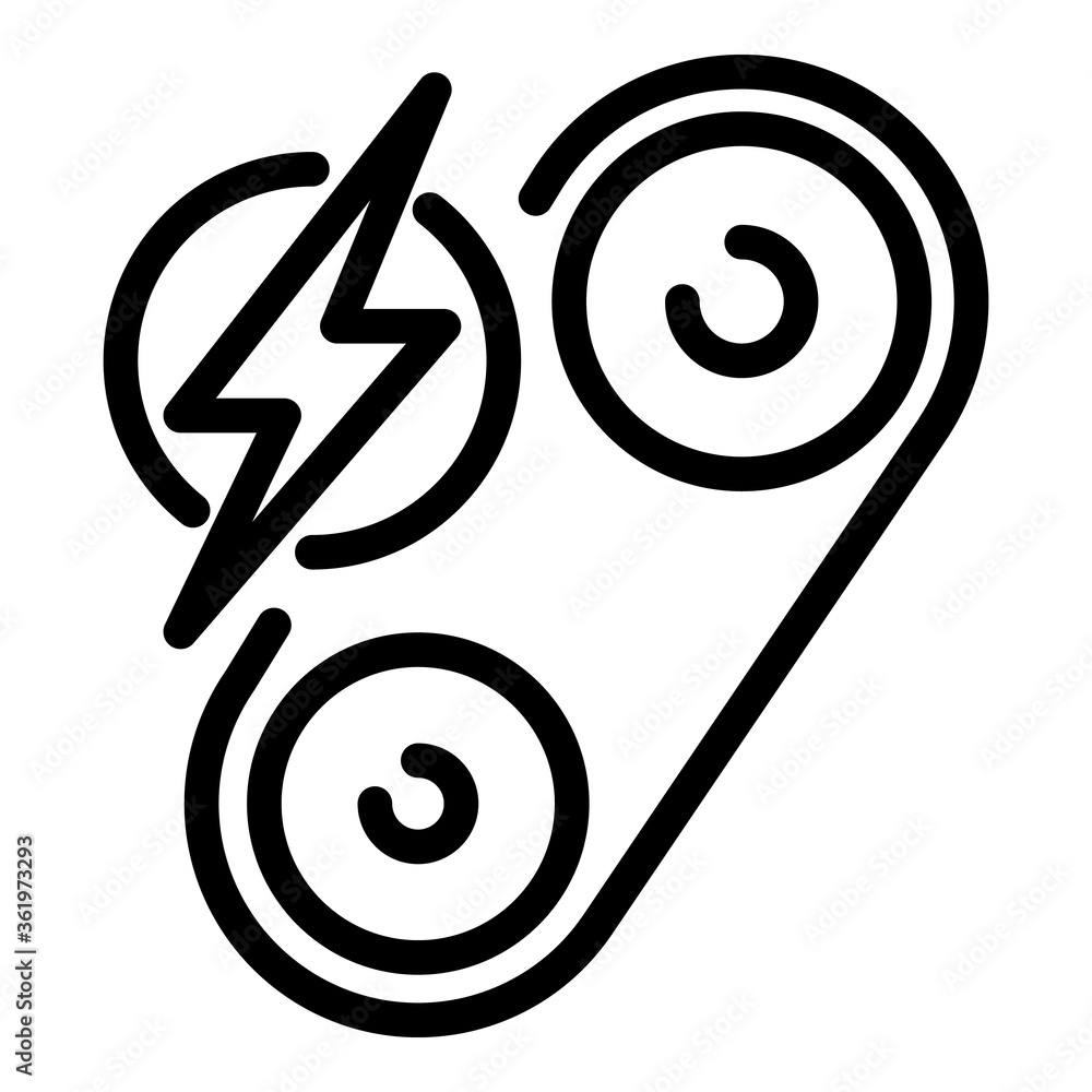 Poster hybrid motor icon. outline hybrid motor vector icon for web design isolated on white background