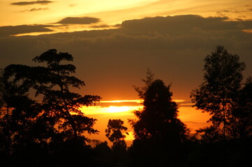 sunset in africa