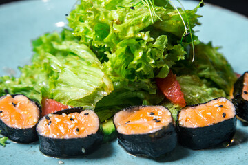 salad with salmon