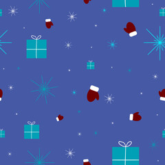 Fototapeta na wymiar Seamless Christmas pattern. Xmas. Vector. Eps 10.