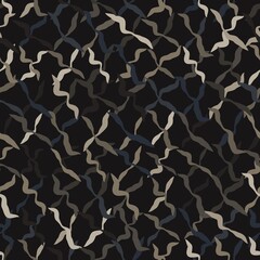 Military camouflage netting seamless vector pattern background