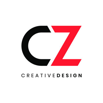 Modern letter CZ logo design vector
