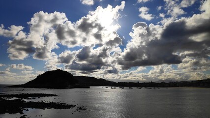 clouds over the city