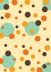 Seamless pattern. Casual polka dot texture. Stylish doodle