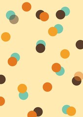 Orange pop art background in retro comic style with halftone polka dots design. Spring themed image illustration