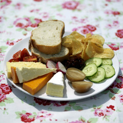 A plate of yummy snacks