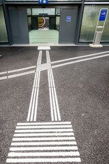 Guidance strips on the ground for the guidance and orientation of blind and partially sighted...