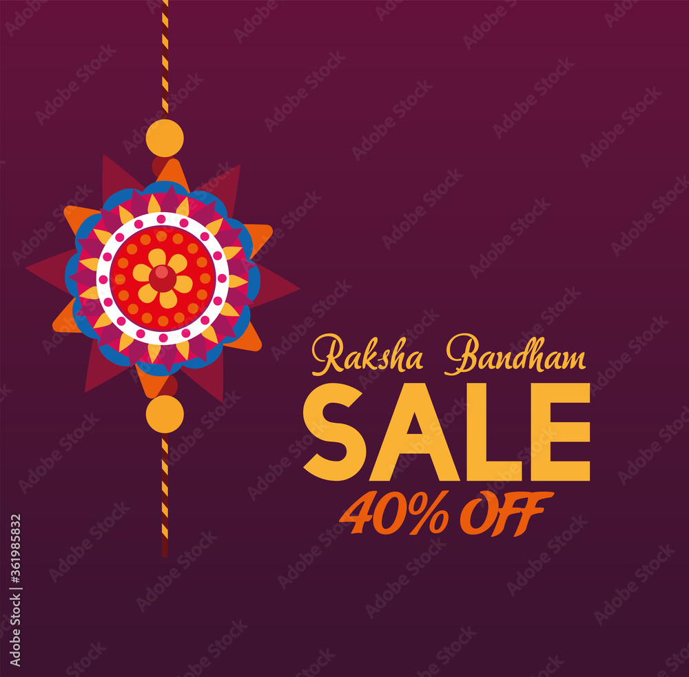 Wall mural rakhi decorated festival raksha sale