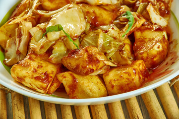 Squash  cabbage sabzi