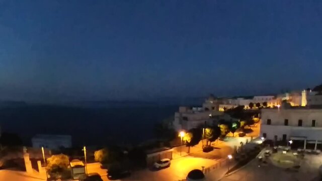 Santa Cesarea Terme - Time lapse del borgo all'alba