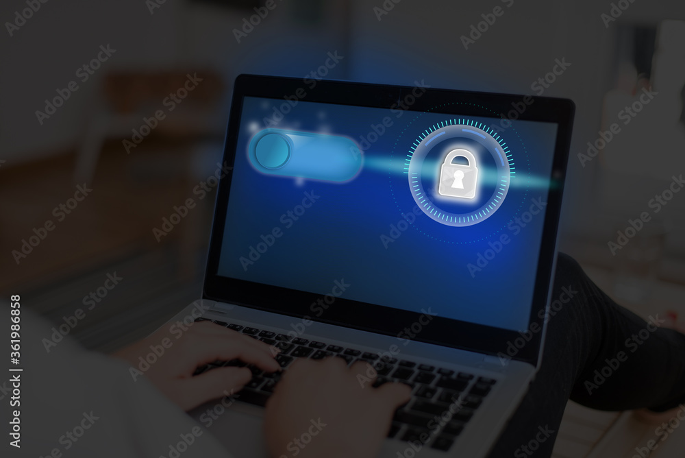 Aufkleber Graphics Padlock For Web Data Information Security Application System