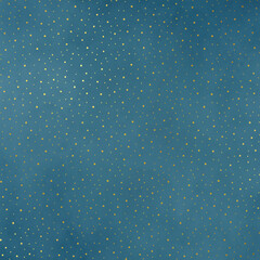 Seamless Gold Pattern on Vintage Teal Background