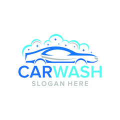 Car wash logo design vector