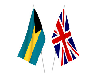 Great Britain and Commonwealth of The Bahamas flags
