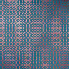 Seamless Rose Gold Pattern on Vintage Teal Background