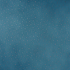 Seamless Rose Gold Pattern on Vintage Teal Background