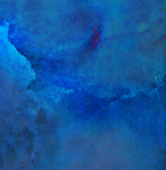 An abstract photo that looks like a sky, sea or galaxy edited in collage art style.