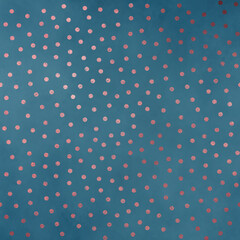 Seamless Rose Gold Pattern on Vintage Teal Background