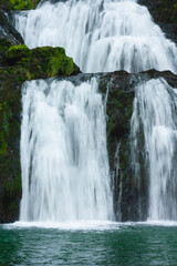 Cascade et source du Verneau waterfall in France.