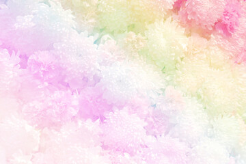 Blurred of flowers blooming. in the pastel color style for background.