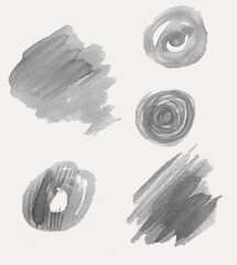 beautiful  elements Gray print watercolor abstract background Hand drawn frame

